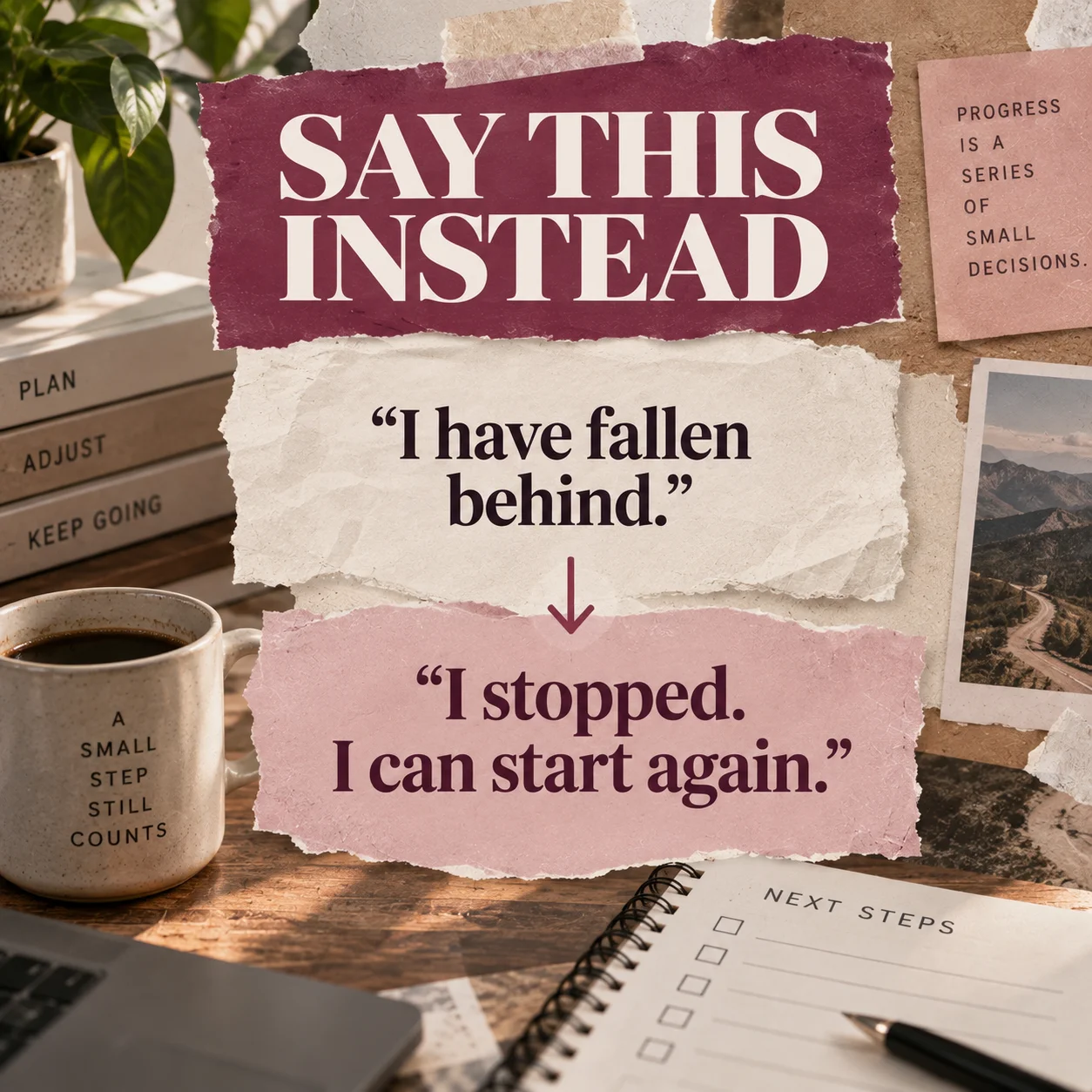 I stopped. I can start again.